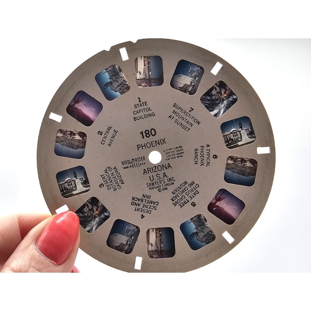 VTG GAF Viewmaster & 19 Reels: Cities, Nat'l Parks, WWII, Jerusalem & More - Picture 11 of 11